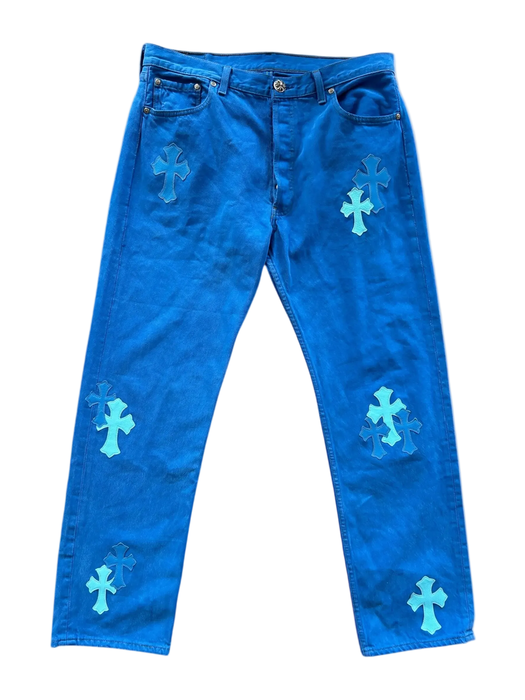 Chrome hearts London Exclusive Levi's 501 Cross Patch Jeans